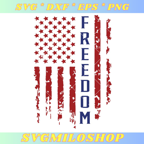 Freedom Flag 4th of July Svg, Distressed Flag Svg, Merica.jpg