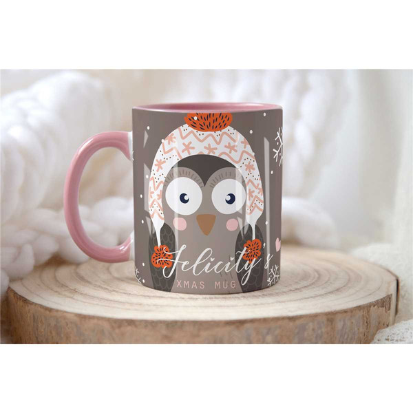 PERSONALISED CHRISTMAS Movie Mug, Secret Santa Gift For Her, Owl Mug Gift For Her, Mum Xmas Mug, Hot Chocolate Mug Xmas.jpg