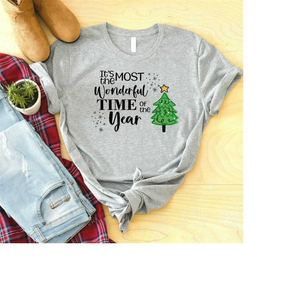 It's The Most Wonderful Time Of The Year Shirt, Christmas Tree Shirt, Women Christmas T-Shirt, Holiday Shirt, Christmas.jpg