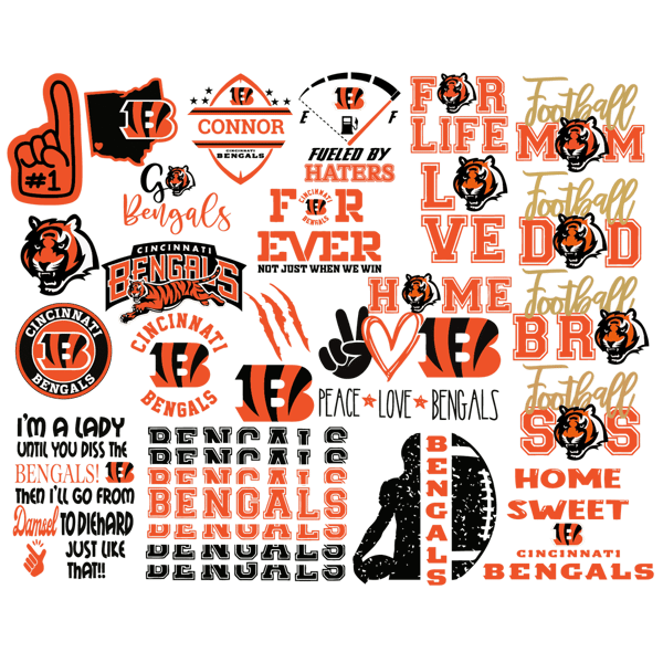 Cincinnati Bengals Nfl American Football Team Bundle Svg Cincinnati Bengals Lovers, NFL Svg.png