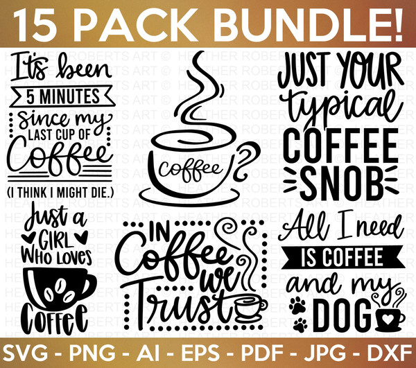 Coffee SVG Bundle, Funny Coffee SVG, Coffee Quotes svg, Caffeine Queen, Coffee Lovers, Coffee Obsessed, Mug Svg, Coffee mug, Cut File Cricut 1.jpg