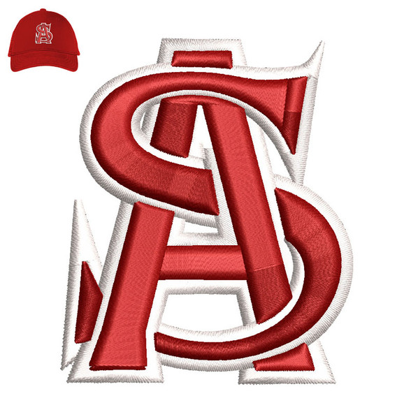 Archbishop Spalding 3d Puff Embroidery logo for Cap..jpg