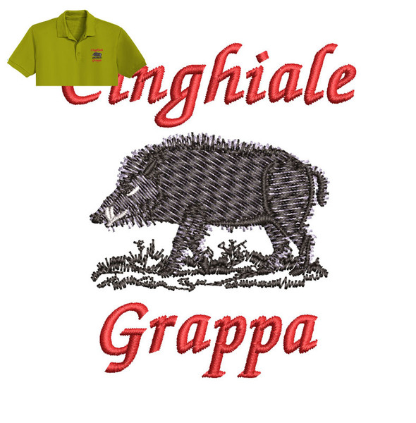 Cinghiale Grappa Embroidery logo for Polo Shirt..jpg