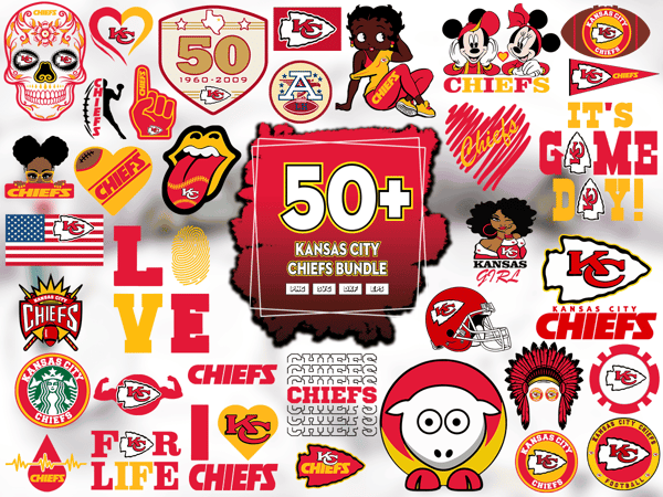 50 Files Kansas City Chiefs Bundle SVG, Kansas City Chiefs SVG, Nfl Team Logo.png