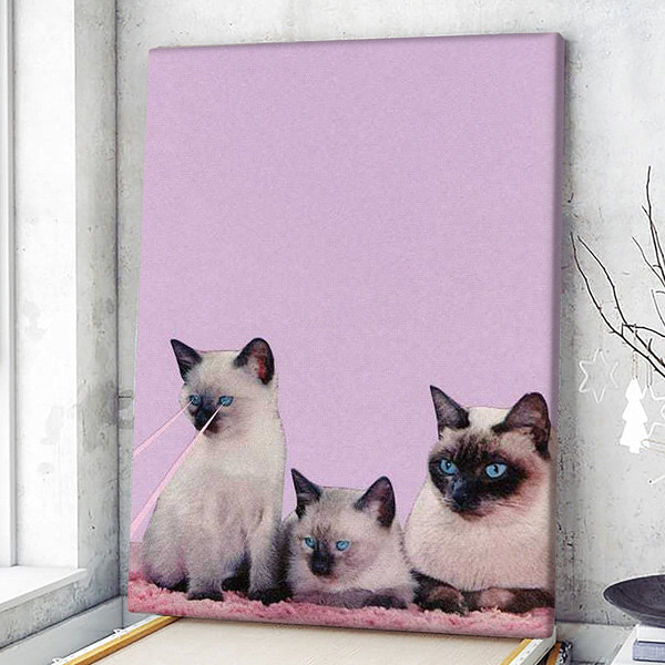 Cat Portrait Canvas - Lovely Cats - Canvas Print - Cat Wall Art Canvas - Canvas With Cats On It - Cats Canvas Print - Furlidays.jpg