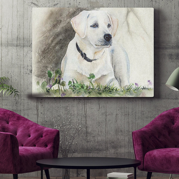 Dog Landscape Canvas - Labrador - Canvas Print - Dog Wall Art Canvas - Dog Poster Printing - Dog Canvas Art - Furlidays.jpg