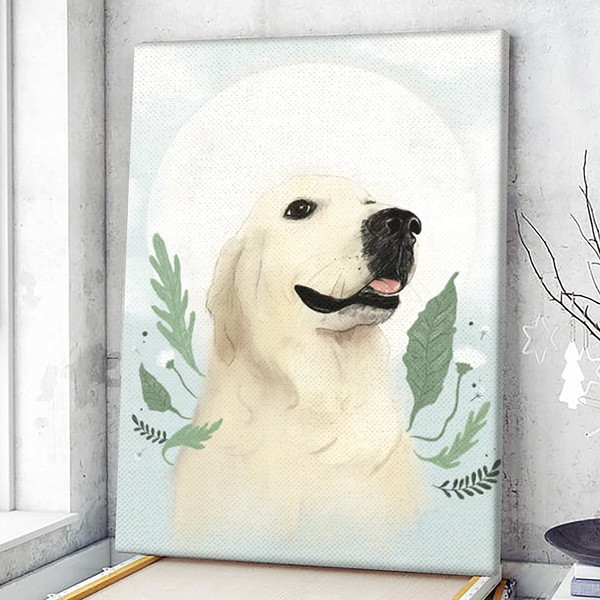 Dog Portrait Canvas - The Golden Retriever Canvas Print - Dog Wall Art Canvas - Dog Canvas Art - Dog Poster Printing - Furlidays.jpg