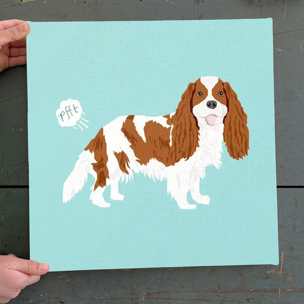 Dog Square Canvas - Cavalier King Charles Spaniel - Canvas Print - Dog Canvas Print - Dog Wall Art Canvas - Furlidays.jpg