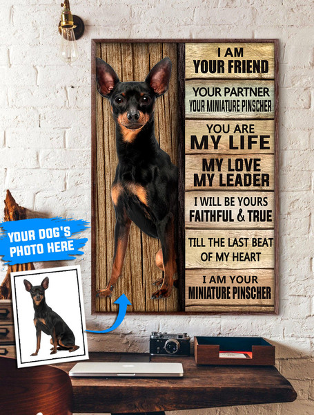 Miniature Pinscher Personalized Poster &amp Canvas - Dog Canvas Wall Art - Dog Lovers Gifts For Him Or Her.jpg