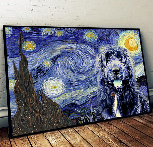 Newfypoo Poster &amp Matte Canvas - Dog Wall Art Prints - Painting On Canvas.jpg
