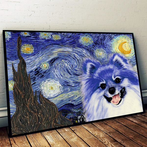 Pomeranian Poster &amp Matte Canvas - Dog Wall Art Prints - Canvas Wall Art Decor.jpg