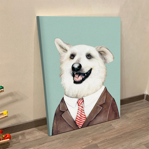 Portrait Canvas - Happy Dog - Dog Canvas Prints - Dog Wall Art Canvas - Dog Canvas Painting - Furlidays.jpg