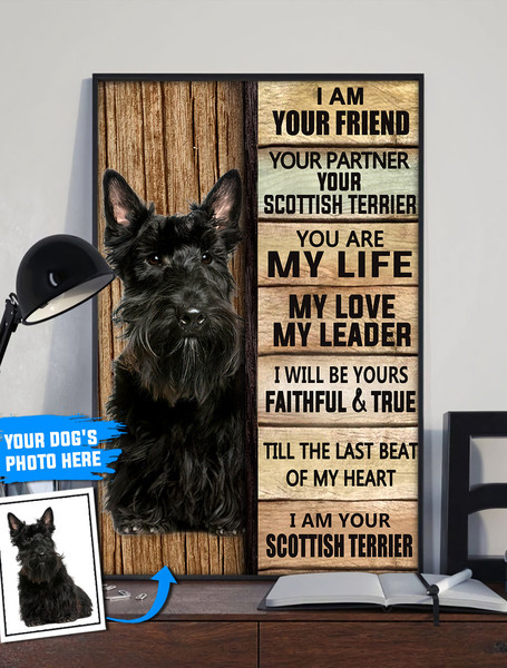 Scottish Terrier Personalized Poster &amp Canvas - Dog Canvas Wall Art - Dog Lovers Gifts For Him Or Her.jpg