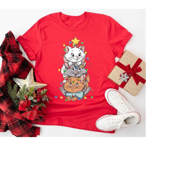Christmas Cat Shirt, Merry Christmas Sweatshirt, Cat Christmas Sweater, Cat Lover Tee, Holiday Cat Shirt, Kittens Xmas S.jpg