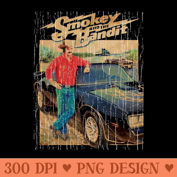 Vintage Smokey And The Bandit - Digital PNG Artwork - Trendsetting And Modern Collections