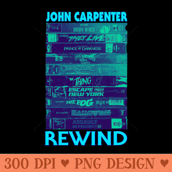 John Carpenter Rewind - High Quality PNG Files - Defying the Norms