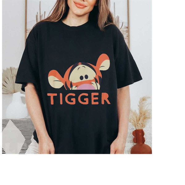 Disney Winnie The Pooh Peek-A-Boo Tigger Funny Shirt, Disneyland Family Matching Shirt, Magic Kingdom Tee, WDW Epcot The.jpg