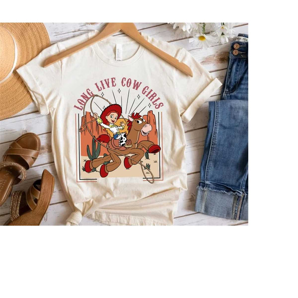 Retro Disney Jessie and Bulleyes Long Live Cow Girl Shirt, Disney Toy Story Shirt, Magic Kingdom, Disneyland Vacation Tr.jpg