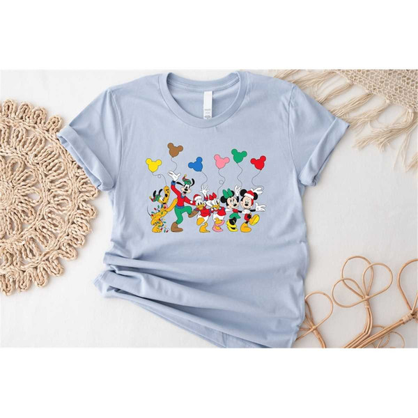 Disney Christmas Friends Sweatshirt, Christmas Balloon Sweatshirt, Mickey Ear Christmas Hoody, Trendy Christmas Shirt, C.jpg