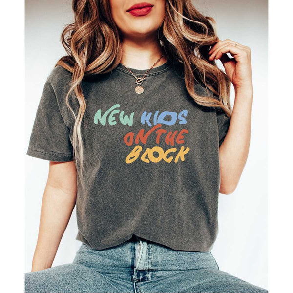 Comfort Colors New Kids On the Block Shirt, Vintage NKOTB Group Shirt, Classic Rock Concert Tee, 90s Pop Music Shirt,Ret.jpg