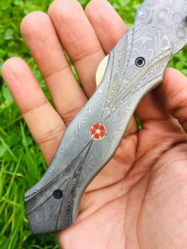 Custom Handmade Damascus Folding Pocket knife (10).jpg