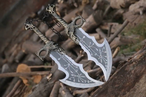 Kratos Blades of Chaos  God of war Twin Blades w Wall Mount (1).png