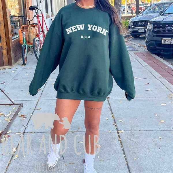 New York USA Sweatshirt, NYC Crewneck, New York City Shirt, Travel Sweatshirt, I Love New York Crewneck, Yankees Shirt,.jpg