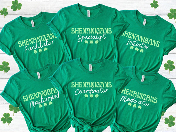 Funny St. Patricks Day Group Shirts, Shenanigans Coordinator Teacher Shirt, Matching St Pattys Day Shirts, Cute Saint Patricks Day Mom Shirt 2.jpg