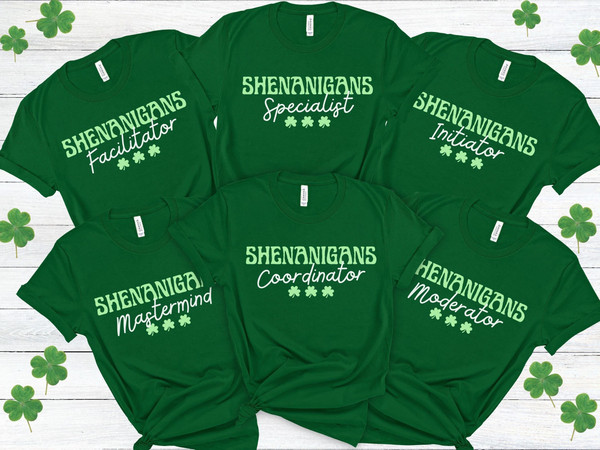 Funny St. Patricks Day Group Shirts, Shenanigans Coordinator Teacher Shirt, Matching St Pattys Day Shirts, Cute Saint Patricks Day Mom Shirt.jpg