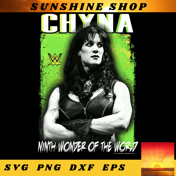 WWE Chyna Ninth Wonder Of The World Vintage Photo Portrait png, digital download, instant.png