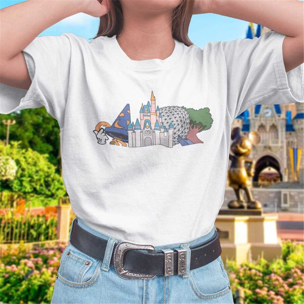 WDW Park Icons Skyline T-Shirt.jpg