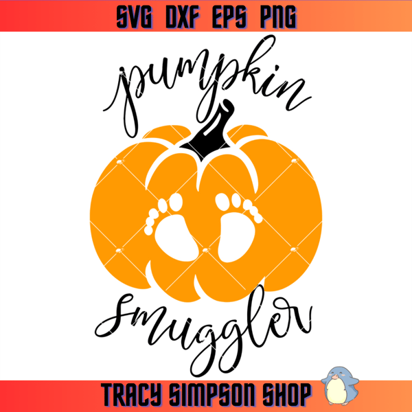 Pumpkin Smuggler Svg, Pregnant Woman Svg, Orange Pumpkin.jpg