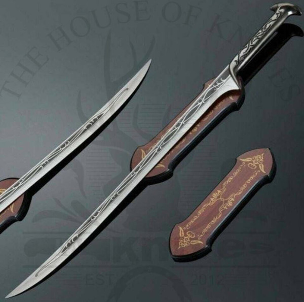 Stainless Steel Thranduil Sword of The Hobbit From LOTR, Best Replica Stainless Steel Thranduil Sword of The Hobbit From LOTR, Best Replica Stainless Steel Thra