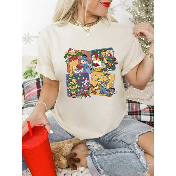 The Pooh Christmas Shirt, Disney Christmas Shirt, Disney Pooh and Friends Christmas Shirt, Christmas Tree Shirt.jpg