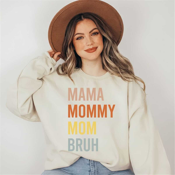 Mama Mommy Mom Bruh Shirt, Blessed Mama, Mother's Day Gift, Funnny Mother Shirt, Mama Shirt, Boho Shirt for Mother, Cute.jpg