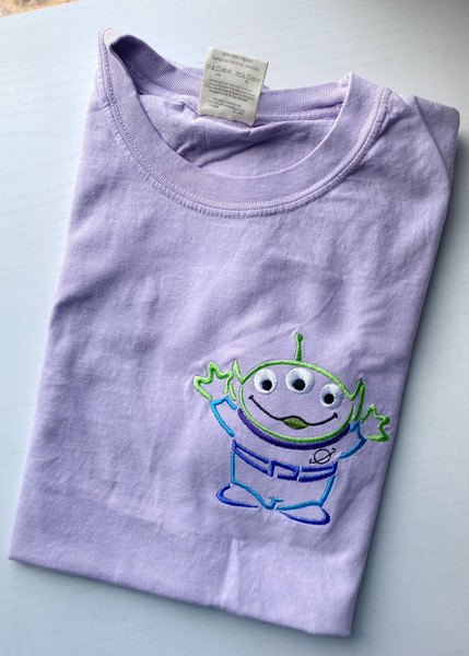 Alien Embroidered T-Shirt  Disney Toy Story Embroidered Shirt   Long Sleeve.jpg