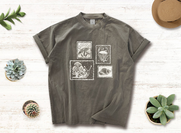 Oversized Crewneck vintage Happy Kawaii Snail aesthetic tshirt,Botanical Abstract line fine art prints,Gifts for her.jpg