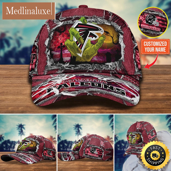 Atlanta Falcons Baseball Cap Halloween Cap Customize For This Season.jpg