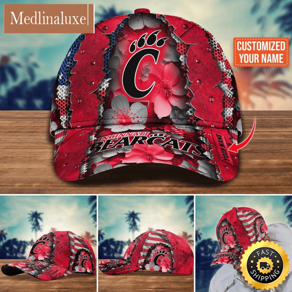 NCAA Cincinnati Bearcats Baseball Cap Custom Cap For Fans.jpg