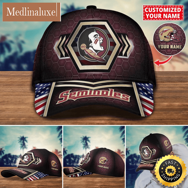 NCAA Florida State Seminoles Baseball Cap Best Trending Custom Name Cap.jpg