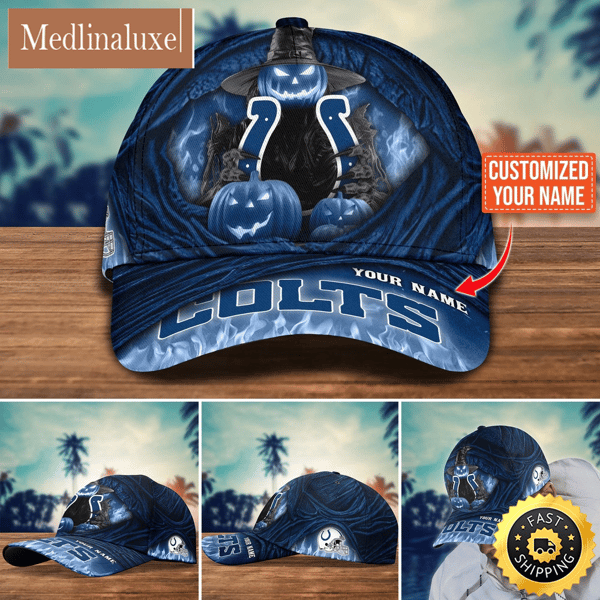 NCAA Indianapolis Colts Baseball Cap Halloween Custom Cap For Fans.jpg