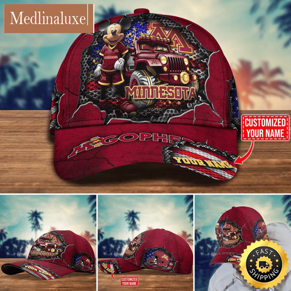 NCAA Minnesota Golden Gophers Baseball Cap Trending Customize Cap.jpg