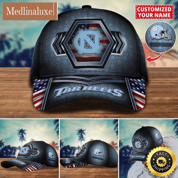 NCAA North Carolina Tar Heels Baseball Cap Best Trending Custom Name Cap.jpg