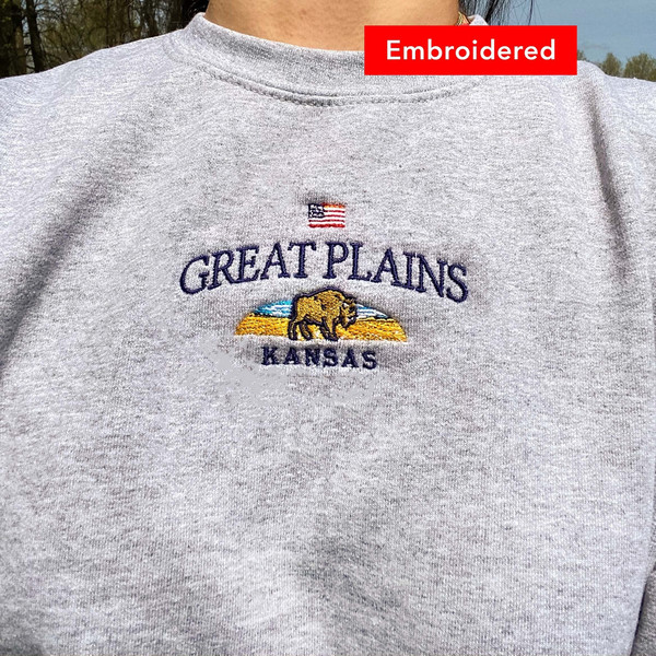 Great Plains Shirt, American Vintage Sweatshirt, Kansas Crewneck.jpg