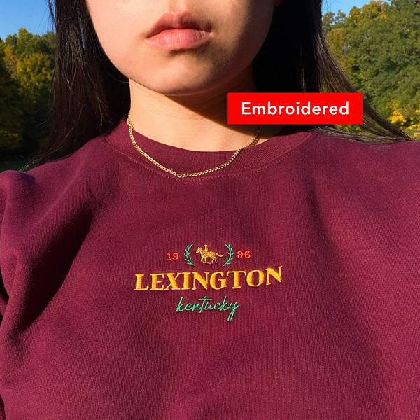 Lexington Sweatshirt, vintage Kentucky crewneck, derby sweater.jpg