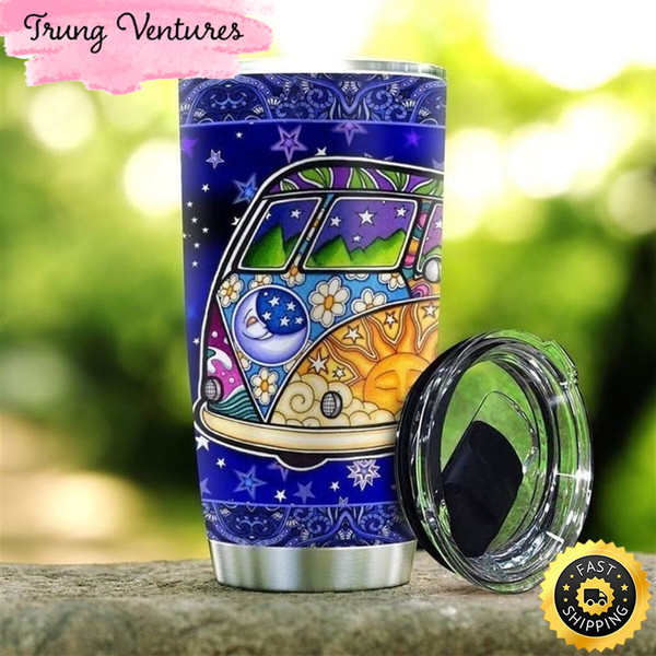 Hippie Van Hippie Stainless Steel Tumbler For Men And Women.jpg