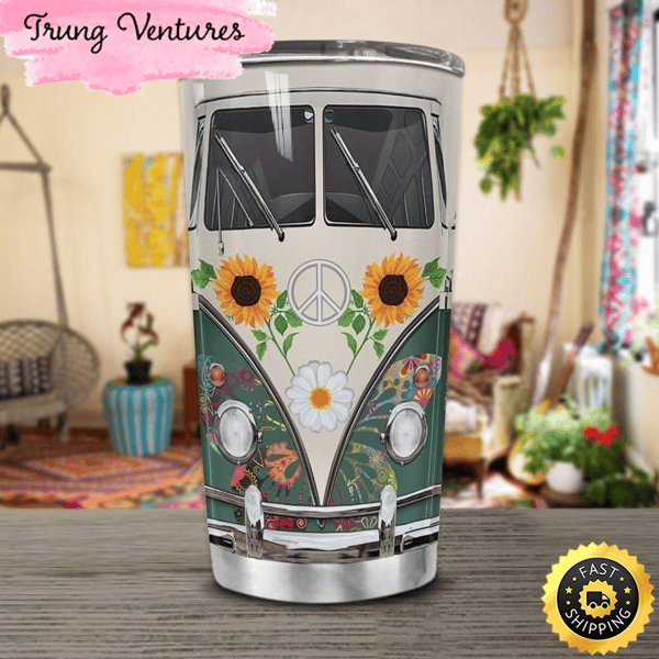 Hippie Vans Butterfly Stainless Steel Cup Tumbler.jpg