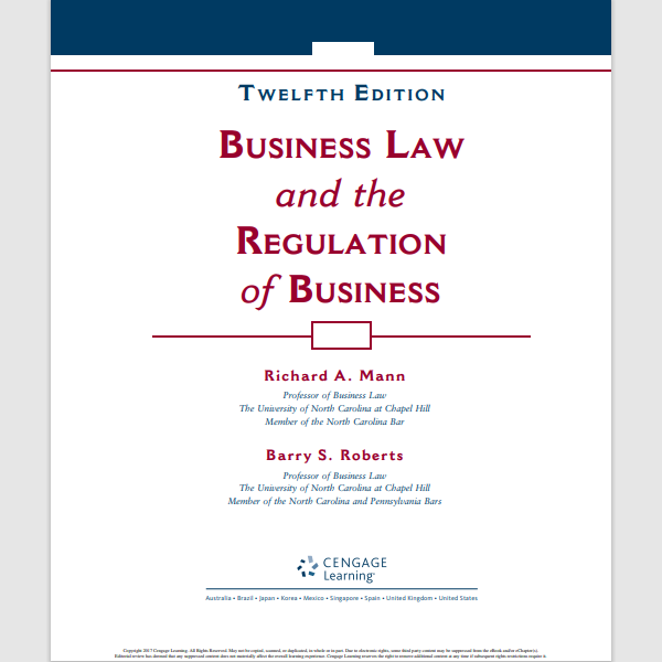 Business Law and the Regulation of Business 12th Edition1.png