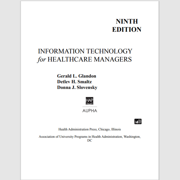 Information Technology for Healthcare Managers, Ninth edition 9th Edition1.png