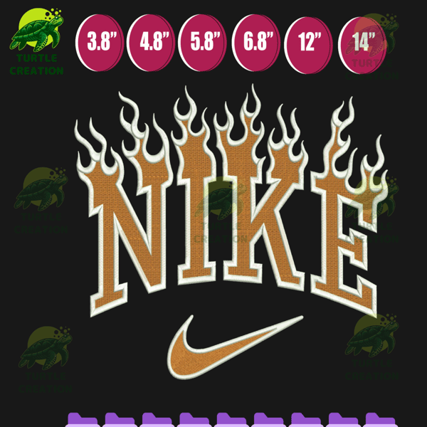 NIKE FLAME - Machine Embroidery design, Machine embroidery pattern, Digital instant download, Logo embroidery pattern.png